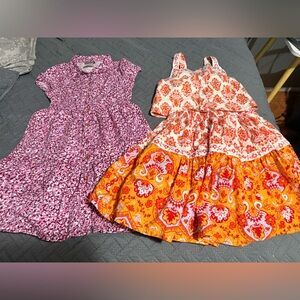 Haute Hippie Kids Dresses in Purple and Orange